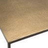 JOHAN Square Coffee Table 90x90cm - Gold and Black Aluminum