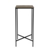 Table d'appoint JOHAN - Aluminium doré et noir