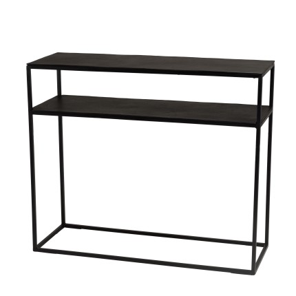 Console JOHAN en aluminium noir 100x35cm