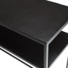 JOHAN Console - Industrial Style Aluminum Noir 100x35cm