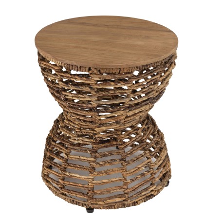 Tabouret en bois de teck recyclé SIXTINE