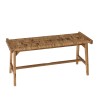SIXTINE Bench 100x36cm - Natural Abaca Woven Seat