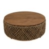 Table basse ronde SIXTINE en fibre de cocotier