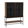 SIXTINE - Glass Door Sideboard with 6 Shelves