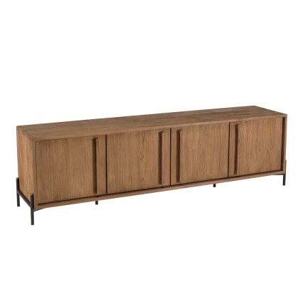 Meuble TV SIXTINE en bois de teck recyclé