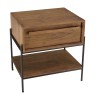 SIXTINE Bedside Table - Recycled Teak Wood - 1 Niche