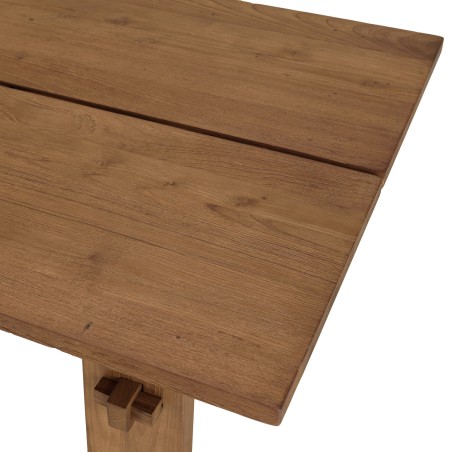Table basse rectangulaire en bois de teck recyclé SIXTINE 140x70cm