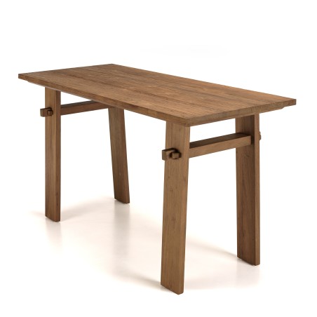 Bureau SIXTINE en bois de teck recyclé 140x60cm
