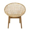 Fauteuil SIXTINE en abaca tressé