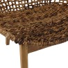 SIXTINE Armchair - Rounded Backrest & Woven Abaca Seat