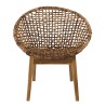 Fauteuil SIXTINE en abaca tressé