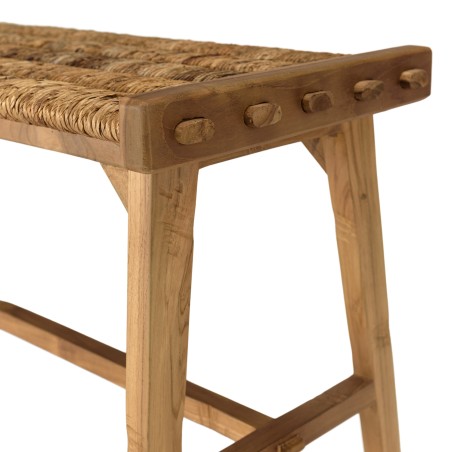 SIXTINE Bench 100x36cm - Natural Abaca Woven Seat