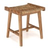 Tabouret SIXTINE en abaca naturel