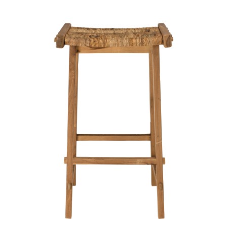 Tabouret haut SIXTINE en tissage naturel