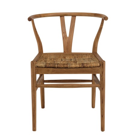 SIXTINE Brown Chair in Recycled Teak Wood - Trendy and Natural