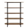 SIXTINE - 5-Shelf Open Space Shelf Unit in Recycled Teak