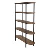 SIXTINE - 5-Shelf Open Space Shelf Unit in Recycled Teak