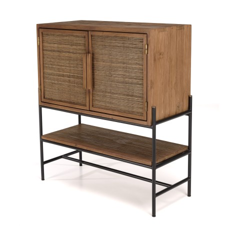 SIXTINE - 2-Door Recycled Teak Wood Sideboard