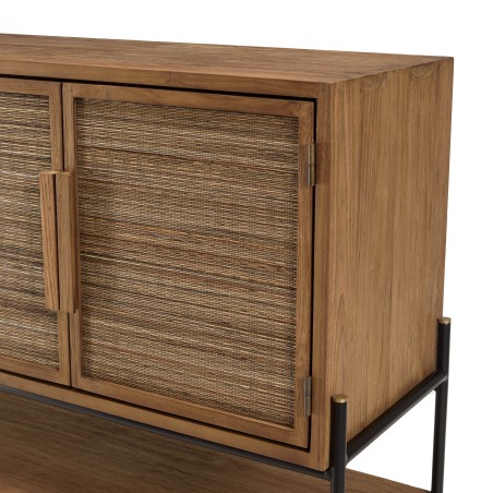 SIXTINE - 4-door Recycled Teak Wood Sideboard