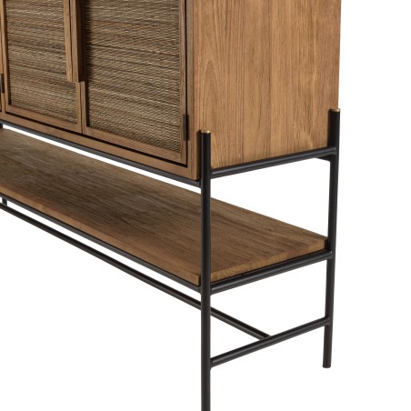 SIXTINE - 4-door Recycled Teak Wood Sideboard
