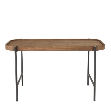SIXTINE Oval Coffee Table 85x43cm - Recycled Teak Wood Top