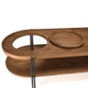 SIXTINE Oval Coffee Table with 2 Levels