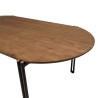 Table à manger ovale SIXTINE 200x105cm en bois de teck recyclé