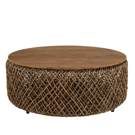 Table basse ronde SIXTINE en fibre de cocotier