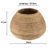 Cache pot SIXTINE en abaca naturel - Petit modèle