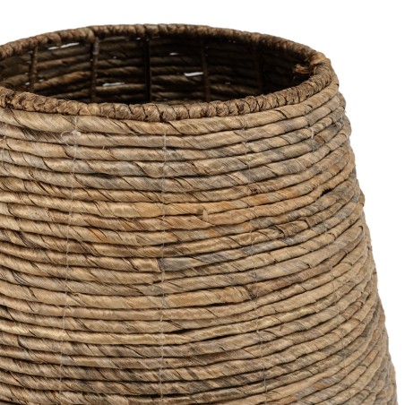 Cache pot SIXTINE en abaca naturel - Modèle moyen