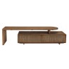 Meuble TV SIXTINE modulable 140x40cm en bois teck recyclé