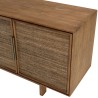 SIXTINE - Natural Recycled Teak Wood Sideboard with 4 Doors