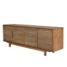 Buffet en bois de teck recyclé naturel 4 portes SIXTINE