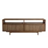 SIXTINE TV Stand - Recycled Teak Wood - 2 Drawers & 2 Niches