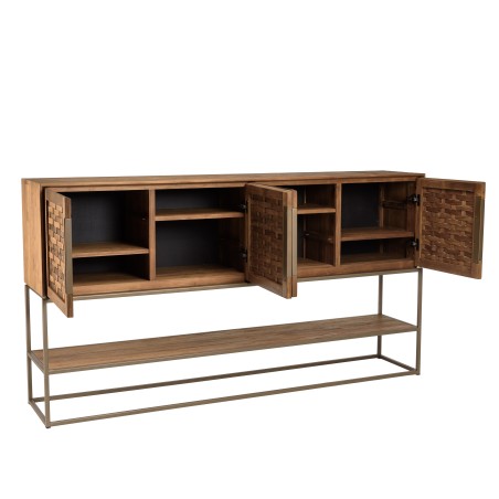 Buffet en bois de teck recyclé SIXTINE