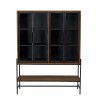SIXTINE - Glass Door Sideboard with 6 Shelves