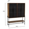 Buffet SIXTINE - 4 portes vitrées, 6 étagères, 1 niche