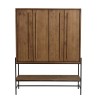 SIXTINE Sideboard - Recycled Teak Wood - 4 Doors & 1 Niche