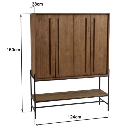 Buffet SIXTINE en bois de teck recyclé