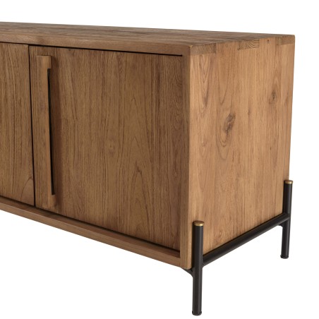 Meuble TV SIXTINE en bois de teck recyclé