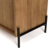 SIXTINE Sideboard - Recycled Teak Wood with Black Metal Legs