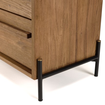 Commode SIXTINE en bois de teck recyclé