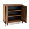 SIXTINE Sideboard - Recycled Teak Wood with Black Metal Legs