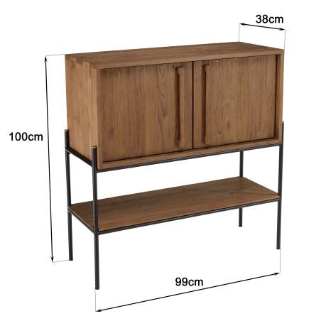 Buffet SIXTINE en bois de teck recyclé