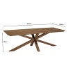 SIXTINE Rectangular Dining Table 240x100cm | Recycled Teak Wood