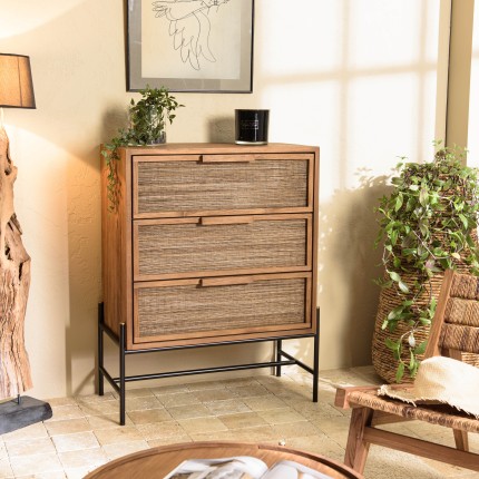 Commode SIXTINE en bois de teck recyclé