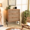 Sixtine 3-Drawer Chest in Recycled Teak Wood