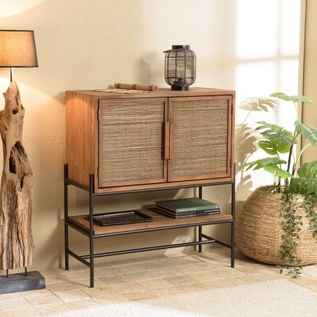 Buffet SIXTINE en bois de teck recyclé