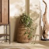 Cache pot SIXTINE - Grand modèle en abaca naturel