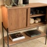SIXTINE Sideboard - Natural Recycled Teak Wood - 2 Doors & 1 Niche